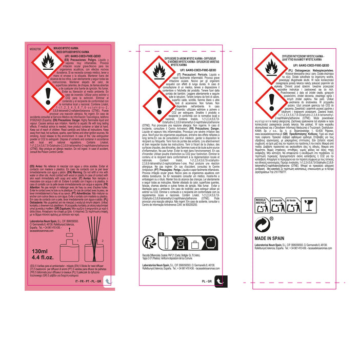 Diffuseur Mikado Mystic - 130ml - La Casa de los Aromas : Karma - 3