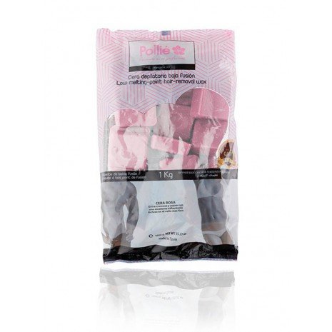 Pastilles de Cire Chaude 1 kg - Rose - Pollié - 1