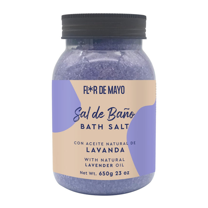 Pot de sel de bain à la lavande 650g - Flor de Mayo - 1
