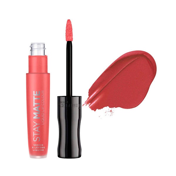 Pack Rouge à Lèvres Liquide Stay Matte + Crayon à Lèvres Lasting Finish - Rimmel London : 600 Coral Sass - 3