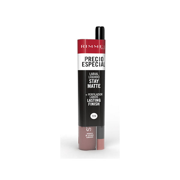 Pack Rouge à Lèvres Liquide Stay Matte + Crayon à Lèvres Lasting Finish - Rimmel London : 723 Troublemaker - 1