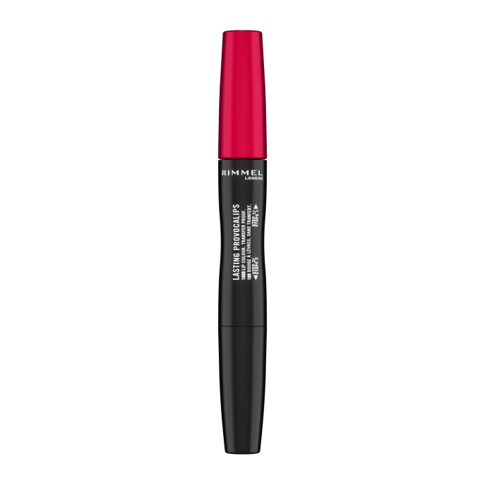 Rouges à lèvres liquides Provocalips longue tenue - Rimmel London : 500 Kiss The Town Red - 1