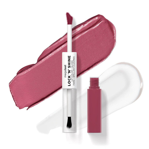 Rouge à lèvres liquide 2 en 1 Mega Last Lock 'n Shine Lip Color + Gloss - Wet N Wild : Utaupia - 1