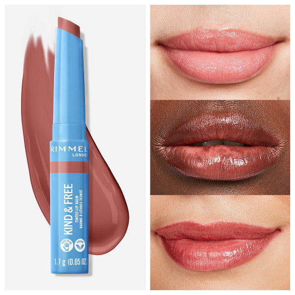 Baume à lèvres Kind & Free Hydratant et Nutritif avec Couleur - Rimmel London : 002 - Apricot Beauty - 4