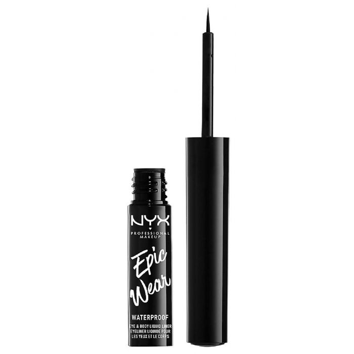 Eyeliner liquide semi-permanent Epic Wear - Maquillage professionnel - Nyx : Black - 1