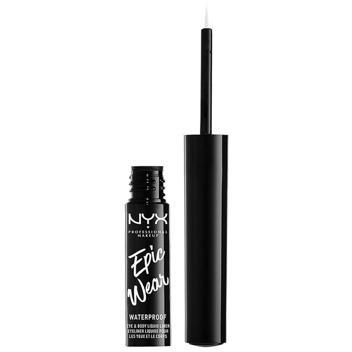 Eyeliner liquide semi-permanent Epic Wear - Maquillage professionnel - Nyx : White - 1