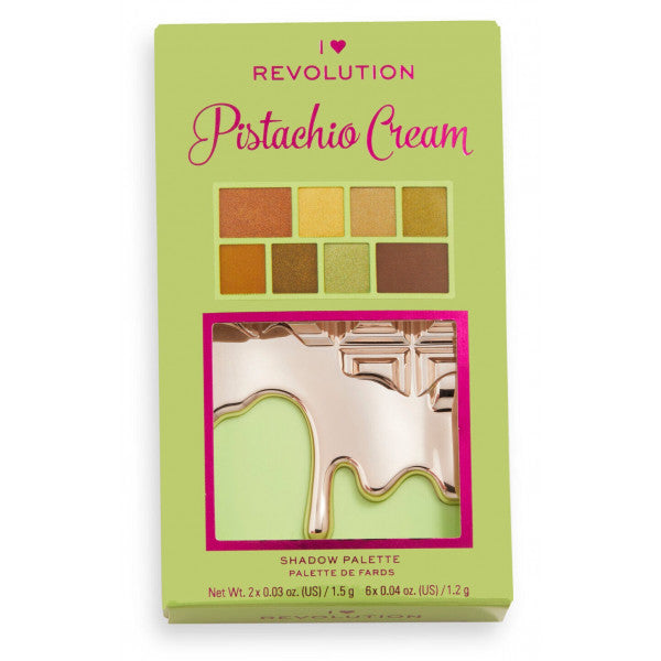 Mini palette de fards à paupières au chocolat crème - I Heart Revolution : Pistacho - 4