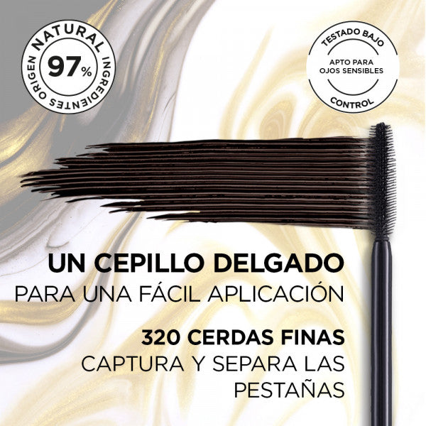 Mascara de Cils Volume Million Lashes Balm Noir - L'oreal Paris : Marrón - 2