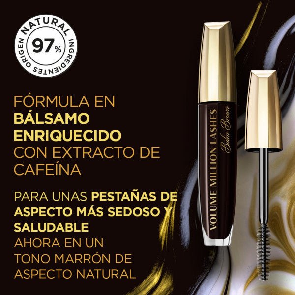 Mascara de Cils Volume Million Lashes Balm Noir - L'oreal Paris : Marrón - 6