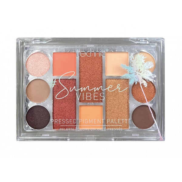 Palette de pigments pressés Summer Vibes : 12 teintes - Technic Cosmetics - 1