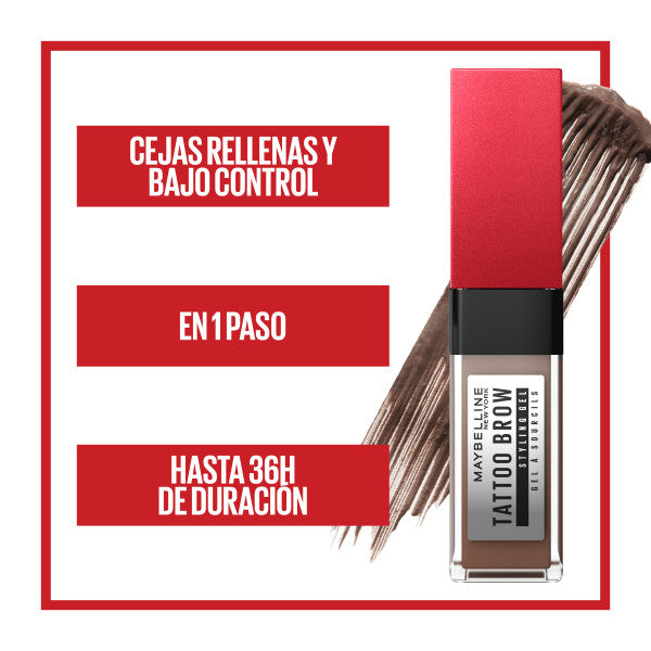 Gel pour Sourcils Tattoo Brow - Maybelline : 260 Deep Brown - 3