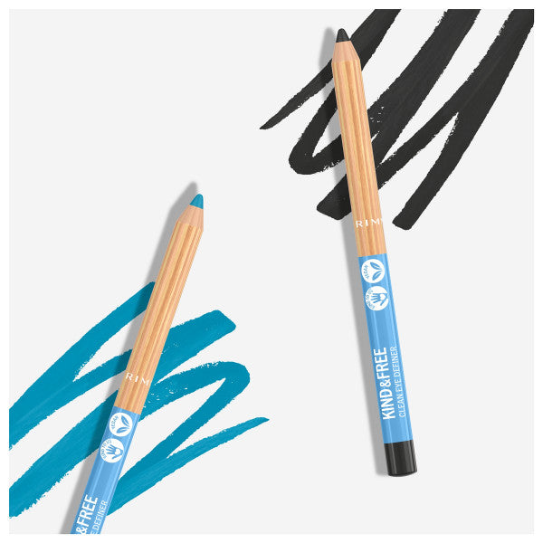 Définisseur pour les yeux doux et libre Ultra Doux - Rimmel London : 006 Anime Blue - 4
