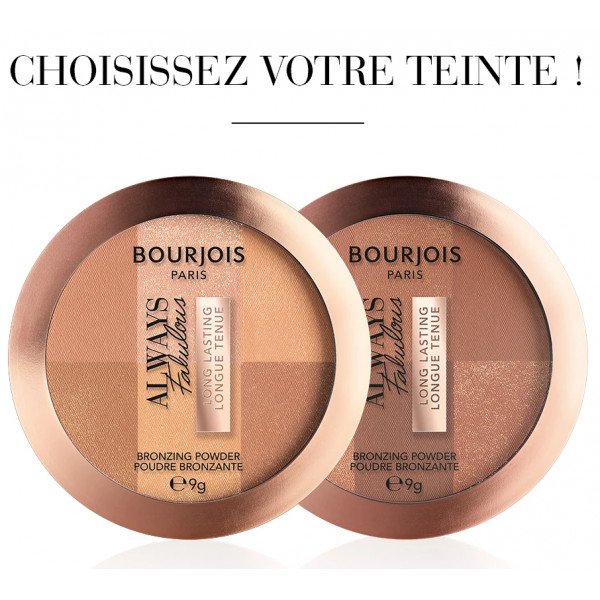 Poudre bronzante Always Fabulous - Bourjois : 01 Medium clair - 4