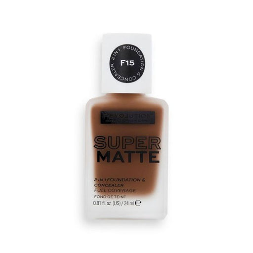 Relove Supermatte Foundation Base de Maquillaje - Make Up Revolution : F15 - 1