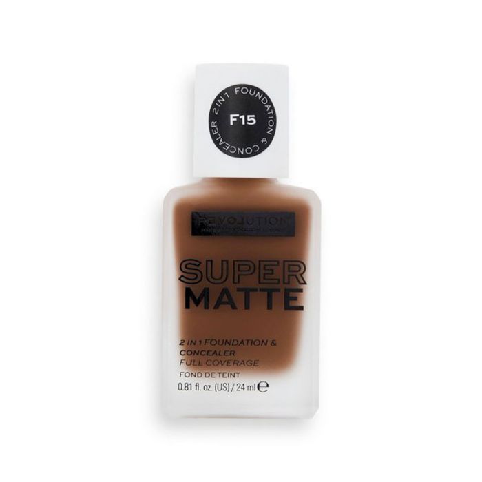 Relove Supermatte Foundation Base de Maquillaje - Make Up Revolution : F15 - 1