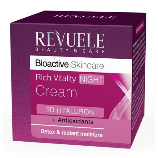 Crème de Nuit Hydratante Riche Vitalité - Revuele - 1