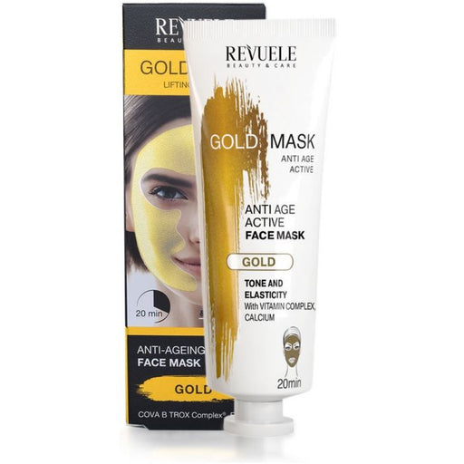 Masque Visage Effet Liftant Doré - Revuele - 1