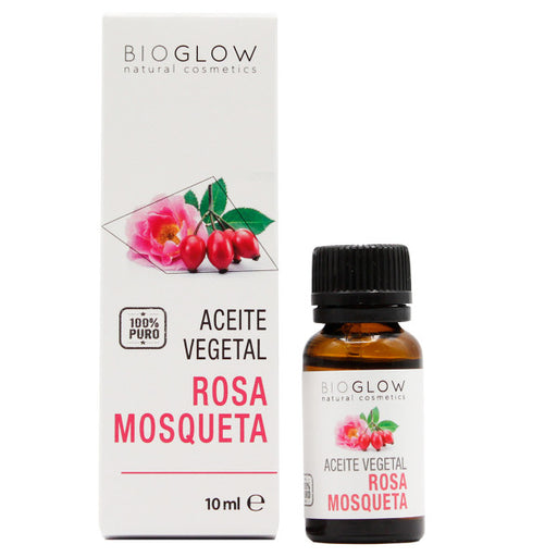 Huile pour le visage 100 % pure à la rose musquée - Bioglow : 10ml - 1