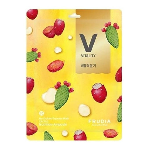 Mascarilla Facial Squeeze Vitality Cactus: 21 ml - Frudia - 1