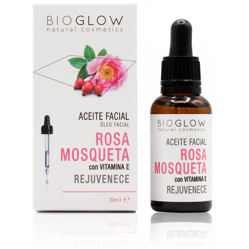 Huile pour le visage 100 % pure à la rose musquée - Bioglow - 1