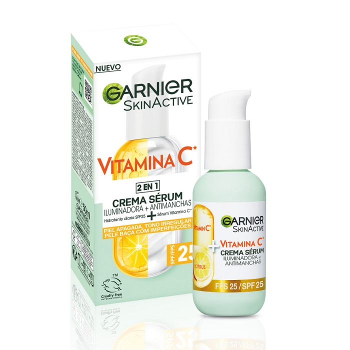 Crème Sérum Illuminatrice Anti-Taches Skin Active Vitamine C : 50 ml - Garnier - 1
