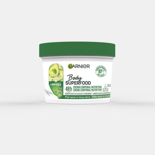 Body Superfood Crème Corporelle Nourrissante à l&#39;Avocat et aux Oméga 6 : 380 ml - Garnier - 1