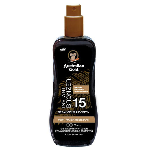 Gel de protection solaire autobronzant Instant Bronzer - Australian Gold : SPF 15 100ML - 1
