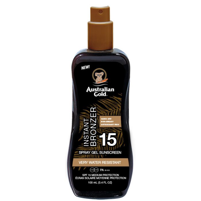 Gel de protection solaire autobronzant Instant Bronzer - Australian Gold : SPF 15 100ML - 1