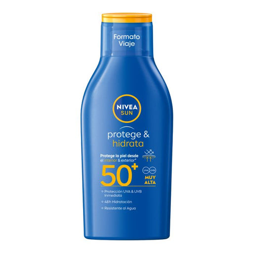 Sun Protège & Hydrate Lait Solaire Hydratant - Nivea : SPF 50+ 100ML - 1
