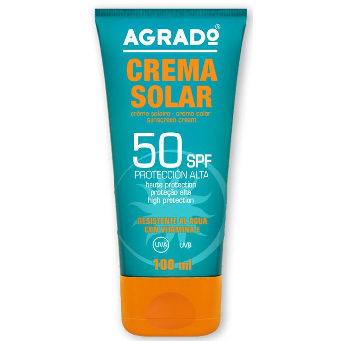 Crème Solaire Haute Protection Spf50 : Spf 50 100ml - Agrado - 1