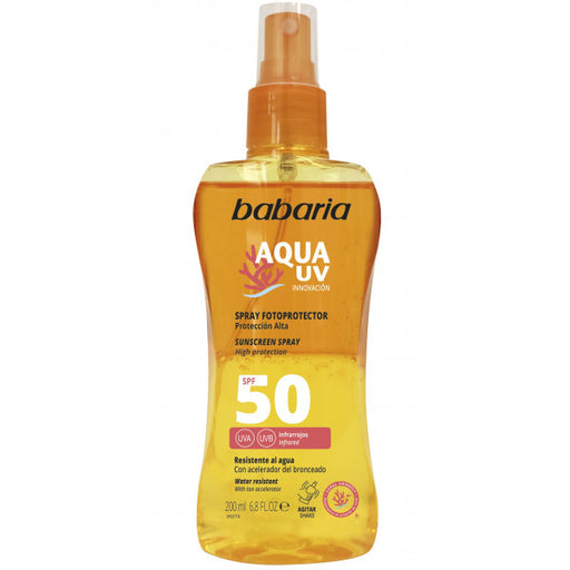 Spray Fotoprotecteur Aqua Uv - Babaria : SPF 50 200ML - 1