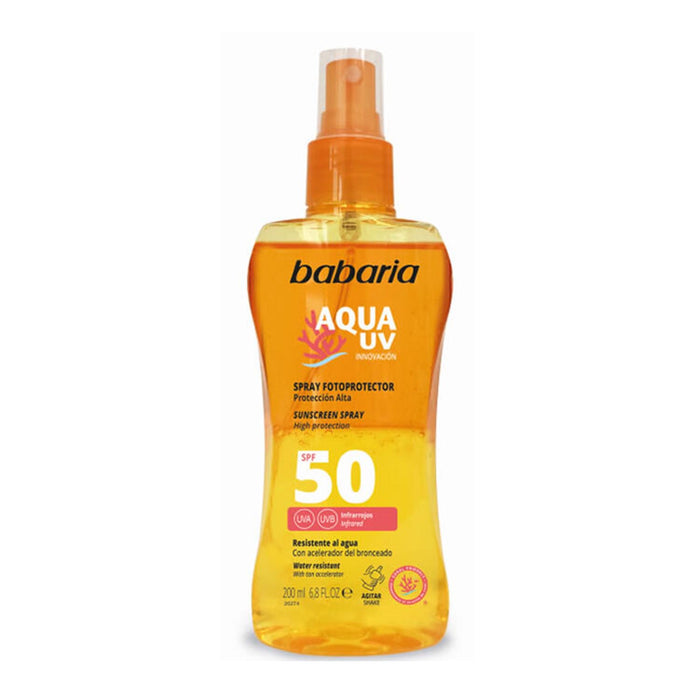 Spray Fotoprotecteur Aqua Uv - Babaria : SPF 50 200ML - 1