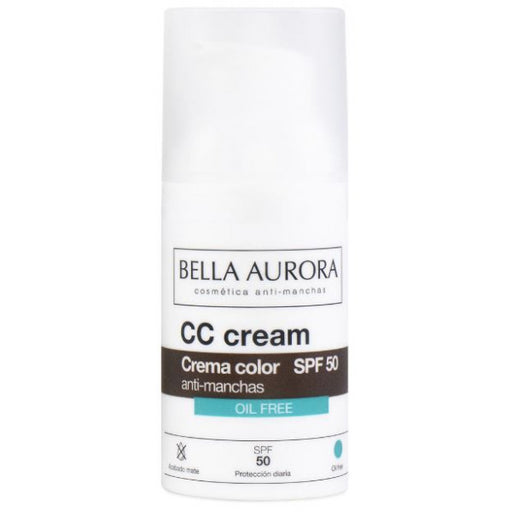 Spf 50+ Crème anti-taches sans huile avec couleur : Spf 50 30 ml - Bella Aurora - 2