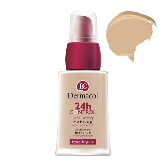 Maquillage longue tenue avec Q10 - 24 H Control Long Lasting - Dermacol : Base de maquillaje 24h control long lasting - 2k - 1