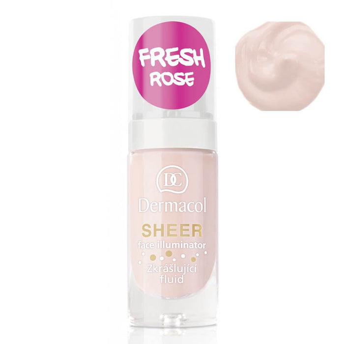 Illuminateur liquide - Dermacol : Iluminador líquido - Rosa fresca - 1