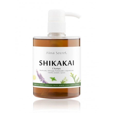 Shampooing Shikakai (pour la perte de cheveux, le gras, les pellicules et la dermatite) - 500 ml - Alma Secret - 1