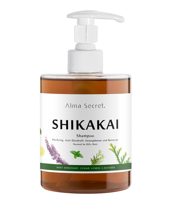 Shampooing Shikakai (pour la perte de cheveux, le gras, les pellicules et la dermatite) - 500 ml - Alma Secret - 1