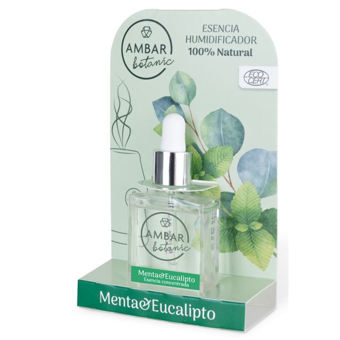 Essence humidifiante Botanic 100% naturelle à la menthe et à l&#39;eucalyptus - Ambar Perfums - 1