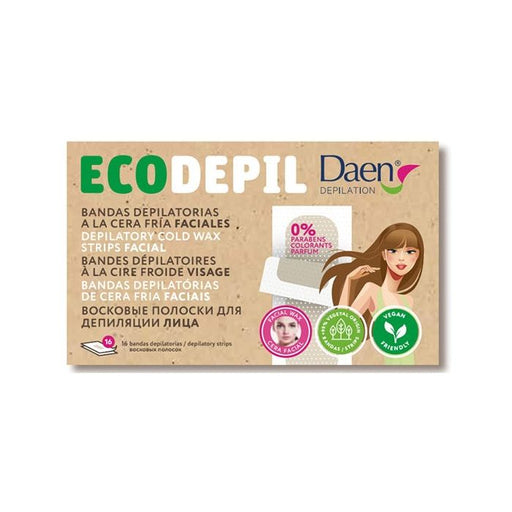 Ecodepil Bandes Épilatoires Visage Cire Froide - Daen - 1