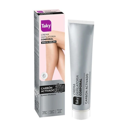 Crème dépilatoire corps au charbon actif - Taky - 1