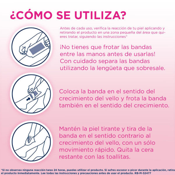 Bandes de Cire Froide Jambes et Corps - Veet : 20 unidades - 3