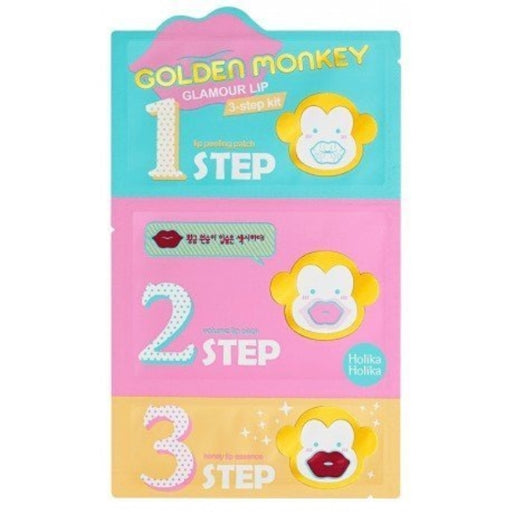 Golden Monkey Glamour Lip 3 étapes - Holika Holika - 1