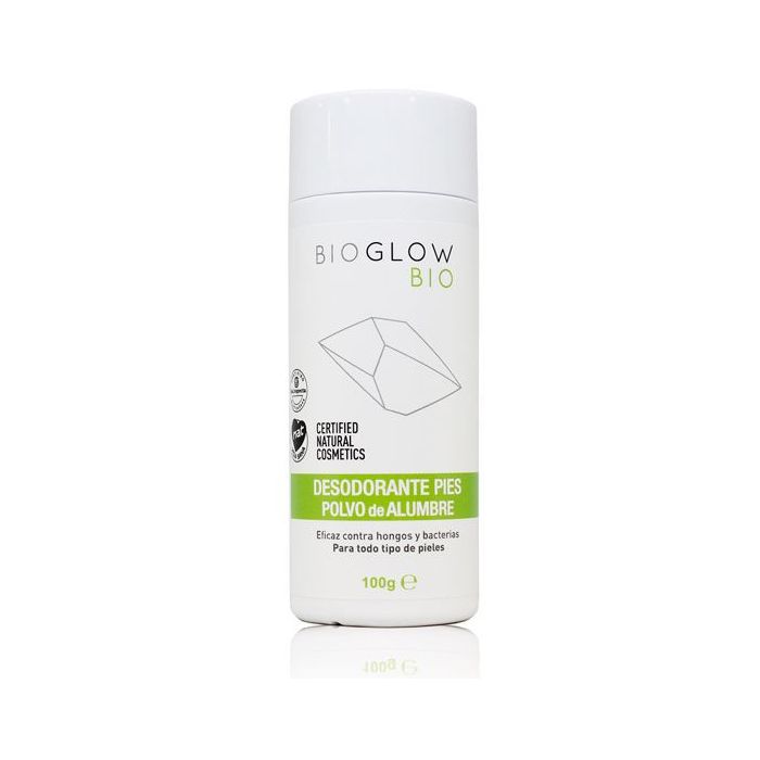 Poudre d&#39;alun déodorant pour les pieds 100% naturel - Bioglow - 1