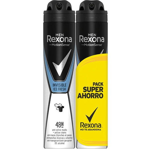 Déo Homme Spray Invisible Ice - Rexona: 2x200ml - 1