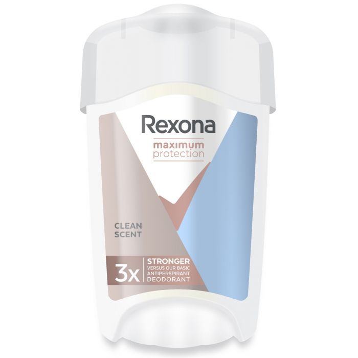 Crème antitranspirante Clean Scent Maximum Protection - Rexona : 90ml - 1