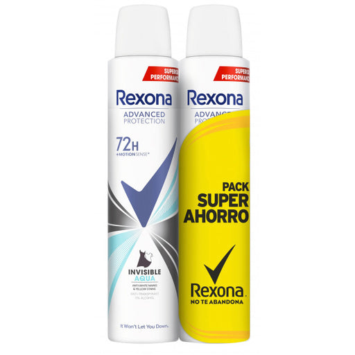 Déodorant Avancé Invisible Aqua: 2x200ml - Rexona - 1