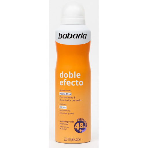 Déodorant Spray Double Effet Peau Soyeuse : 200 ml - Babaria - 1