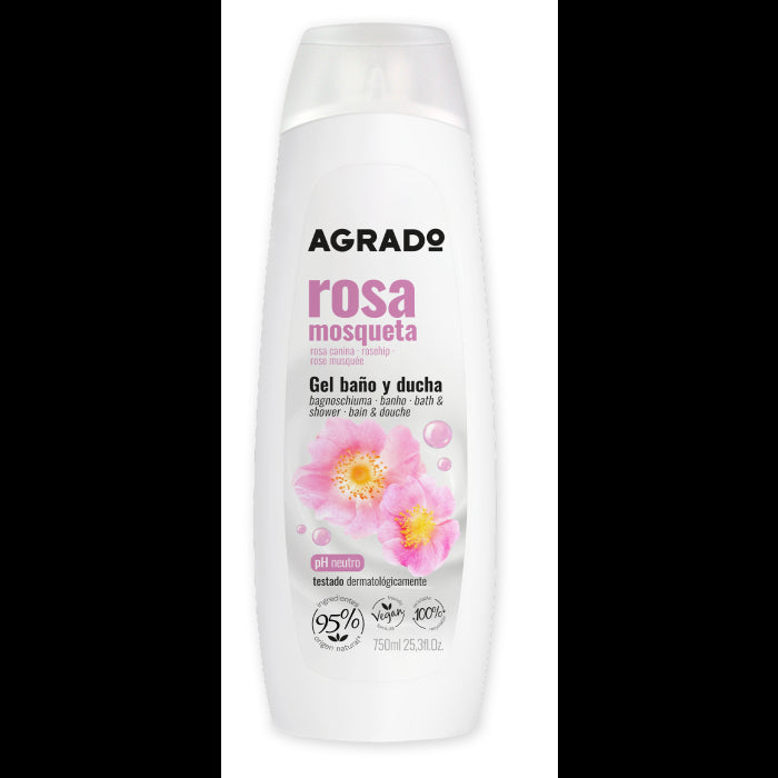 Gel pour le bain et la douche - Agrado : Rosa Mosqueta - 1