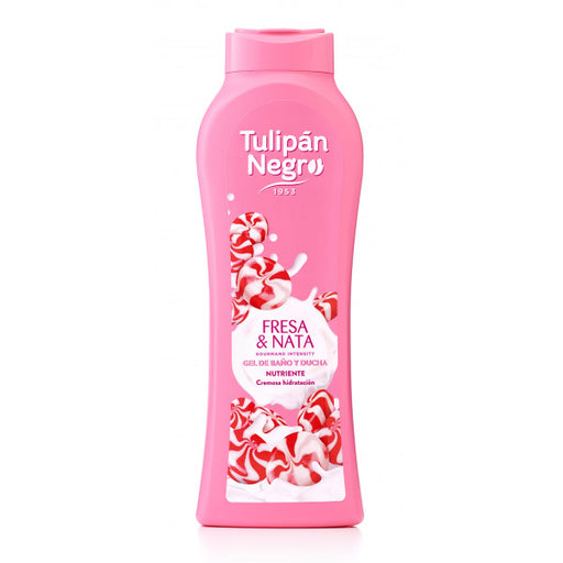 Gel de bain - Kiss fraise et crème - Tulipan Negro - 1