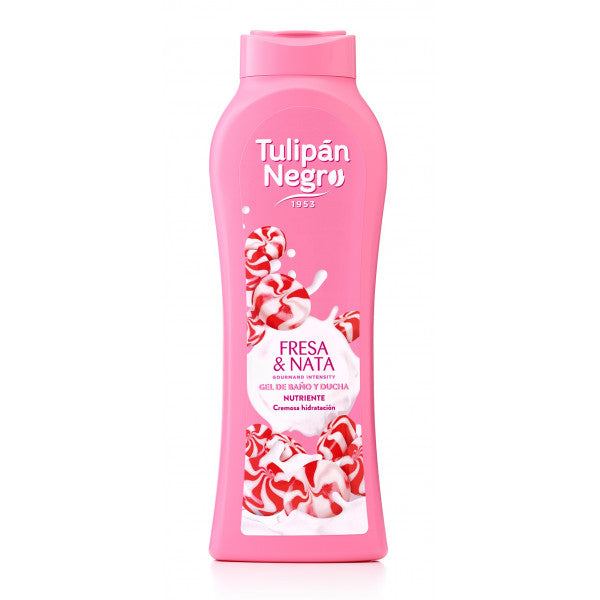 Gel de bain - Kiss fraise et crème - Tulipan Negro - 1